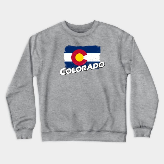 Colorado flag Crewneck Sweatshirt by PVVD